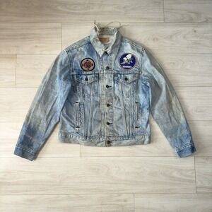 Vintage Levis Denim Jacket Mens 40 Medium Type 3 Trucker Military Distressed 70s